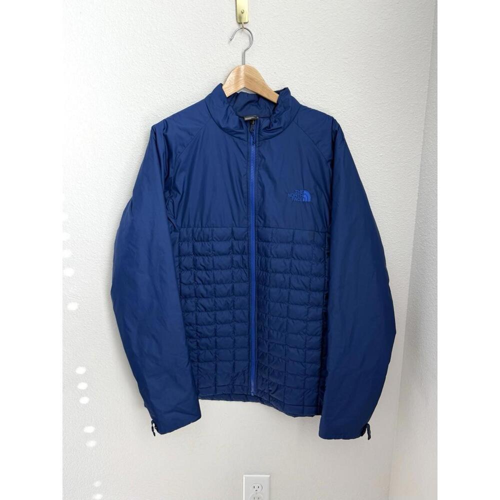 North Face Men’s Quilted Blue Thermoball‎ Lightweight Layered Eco Outdoor Jacket